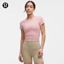 lululemon丨All It Takes女士运动 T恤 *罗纹Nulu™ LW3GV0S 朦胧粉 M /8