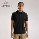 ARC'TERYX始祖鸟 CAPTIVE POLO 舒适 男子 休闲短袖POLO衫 BLACK/黑色 M