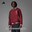 adidas拜仁慕尼黑足球休闲文化夹克外套男装春季新款阿迪达斯官方 暗红     3XL