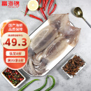 富海锦鲜冻整只大鱿鱼1.6斤 2-3条 铁板鱿鱼火锅烧烤食材 海鲜水产