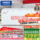 星星（XINGX） 716升 单温大冰柜 卧式双门顶开门 单箱变温冷柜 冷藏冷冻转换柜 BD/BC-716E国家补贴