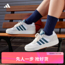 adidas「小锯齿」D-PAD CLASSIC休闲美高风复古篮球板鞋阿迪达斯 白色/遗迹蓝/棕色 42