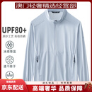 GUYNGTAS轻奢品牌男士冰丝防晒衣男夏季薄款透气宽松大码立领防晒外套 CLSH23S01云灰兰 CLSH23S01云灰 L