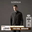 格罗尼雅（GORNIA）男士灰色皮衣质感羊皮绒面革商务通勤休闲舒适百搭时尚风经典皮衣 灰色 L 175B