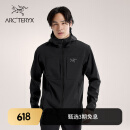 ARC'TERYX始祖鸟 GAMMA MX HOODY 防风 男子 软壳夹克 Black/黑色 M