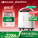 鱼跃（Yuwell）5L升医用分子筛制氧机吸氧机氧气机家用老人带雾化8F-5AW国家补贴