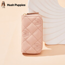 暇步士（Hush Puppies）女士钥匙包时尚简约收纳包菱格零钱包便携卡包送女友生日礼物