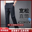 GUYN轻奢品牌男士西裤男夏季宽松直筒大码商务休闲裤薄款中年爸爸西裤 夏款/藏青色 夏款/藏青色 28 腰围二尺一