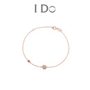 I Do【现货闪发】Round系列18K金钻石泡泡手链轻奢百搭单钻生日礼物 无赠品