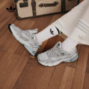 adidas 贝果鞋 ASTIR厚底增高网面运动老爹鞋男女阿迪达斯三叶草   白/灰   37