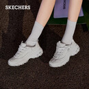 斯凯奇（Skechers）女鞋春季蕾丝熊猫鞋厚底增高百搭休闲运动经典复古老爹鞋11959 白色/WHT 尺码偏大，建议选小半码 37