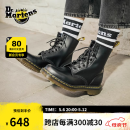 马丁（DR.MARTENS）1460 W英伦春季经典款通勤光面皮黑色马丁靴 黑色 42  建议拍大一码