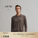 1436珍稀小山羊绒秋冬商旅系列精纺小翻领男套衫 灰褐 185/100A/XXL