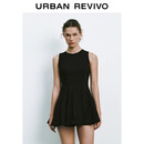 UR2025夏季新款女装蝴蝶结装饰收腰无袖连衣裙UYU750061