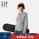 GAP【大小童同款】男女童2025春季新款logo连帽卫衣儿童装687286