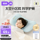 婧麒（JOYNCLEON）婴儿枕头分区宝宝枕护颈神器6个月以上儿童枕头 蓝1-3岁Jzt152535