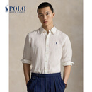 Polo Ralph Lauren 拉夫劳伦  男装 经典款经典版型亚麻衬衫RL18983 100-白色 L