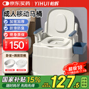 怡辉（YIHUI）移动马桶坐便器老人孕妇家用结实病人卧室用蹲便改坐便椅YH-zb1
