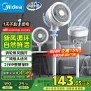 美的（Midea）【暴风循环】空气循环扇大风量摇头电风扇家用台式落地扇轻音卧室节能小风扇柔风轻羽扇 FGA24TQ