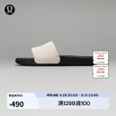 lululemon丨restfeel slide 女士拖鞋 *徽标款 LW9FO8S 浅象牙白/黑/浅象牙白 38