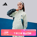 adidas休闲立领棉服外套男女大童儿童春季新款阿迪达斯官方轻运动 亚麻绿     164
