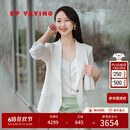 EP雅莹[真丝系列]女装 收腰七分袖薄款职场西装外套 夏季商场同款1118A 白色 M