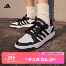 adidas ENTRAP休闲运动板鞋少年感复古篮球鞋男女阿迪达斯 白色/黑色 42