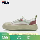 斐乐（FILA）官方女鞋水母鞋帆布鞋夏新款时尚复古休闲鞋 桃色粉/新薄荷绿-CS 38
