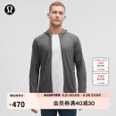 lululemon 丨Surge Warm 男士拉链连帽衫 LM3DH1S 海鸥灰蒸汽灰混色 M