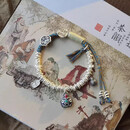 周大諨吞金兽纯银盘缠手链女999足银如意手串闺蜜送女友老婆纯银礼物 吞金兽盘缠手链约26g/礼盒+证书