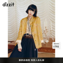DZZIT地素棉服2025春季新款矜贵中式美学缎面国风上衣女3J1H3036V 黄色 M