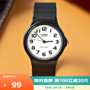 卡西欧（CASIO）小黑表男女表中性学生公务员考试中高考可用石英表MQ-24-7B2