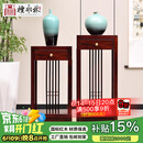 檀永林 红木家具印尼黑酸枝 (学名:阔叶黄檀）实木花架 花几 边角几层架盆景架 B款-带抽花架36*36*78cm