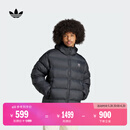 adidas宽松运动保暖连帽棉服面包服男装阿迪达斯官方三叶草   黑色   L