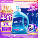 蓝月亮洗衣液12斤套装：亮白增艳薰衣草3kg瓶+1kg袋*3