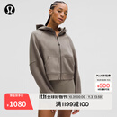 lululemon丨Scuba 女士超宽松款拉链连帽衫 LW3HTLS 暖褐灰 M /L