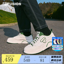 FILA FUSION斐乐男鞋【章昊同款】潮流帆布鞋2025春季新款生活滑板鞋男鞋 奶白/深森林绿-GF 41