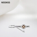 NOSSKISS「扣人心弦 」纯手工袖扣男高端商务法式衬衫袖口扣男士生日礼物 扣人心弦领带夹