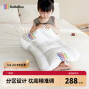 bebebus儿童枕头1-3岁婴儿枕头宝宝四季通用小学生专用成长枕 纯色