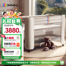 bebebus婴儿床拼接大床筑梦家新生小床可移动多功能可折叠宝宝床  香槟金