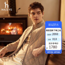 哈吉斯（HAZZYS）男装外套菱形格轻薄棉服ASSZU0BDX17 米色BI 170/92A46