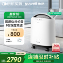 鱼跃5升医用制氧机吸氧机家用老人孕妇呼吸雾化8F-5CW国家补贴