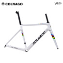 COLNAGO梅花 V4RS公路车架 碳纤维碟刹全内走线环法UAE车队自行车架 彩虹涂装 550