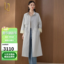 OLJ高档品牌中长款风衣外套女2025年春秋新款高级感气质收腰休闲大衣 盐灰色 M
