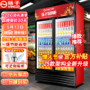 扬子（YANGZI）展示柜冷藏大容量饮料啤酒保鲜柜立式冰柜商用超市玻璃门上下机直风冷 双门下机丨【店长推荐】【直冷】 【铜管制冷】【东贝压缩机】