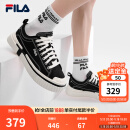 斐乐（FILA）LOOP断层鞋男鞋帆布鞋新款休闲鞋运动板鞋 黑-BK 42