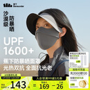 蕉下（beneunder）防暴晒脸基尼女帽檐全脸防晒面罩防晒口罩深花灰