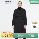 波司登冬季风衣羽绒服女款长款加厚新国标90绒商场同款宽松外套