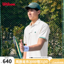 威尔胜（Wilson）官方2025夏季新款男士TIMELESS运动网球服防晒吸湿速干短袖POLO衫 豆腐灰 WM20007412GYC L /180/100A