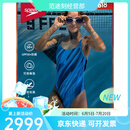 速比涛(Speedo)泳衣女无界系列休闲健身灵活无束露背印花防晒连体泳衣 墨绿色 34 XS (高150-154cm“重40-45kg)